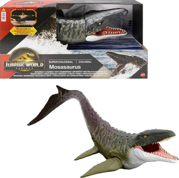 Динозавр Мозазавр Jurassic World Rebirth Super Colossal Mosasaurus Action Figure