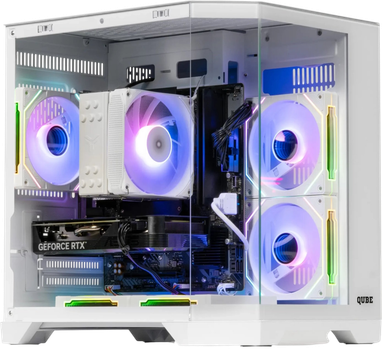 Корпус QUBE CRYSTAL ARGB White (CRYSTAL_GWNU3)