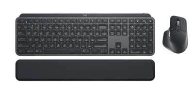 Комплект (клавіатура, миша) бездротовий Logitech MX Keys Combo Graphite (920-010933)