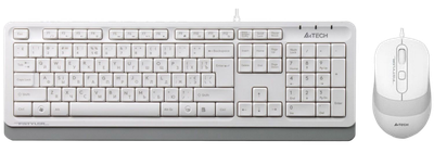 Комплект (клавіатура, миша) A4Tech F1010 White