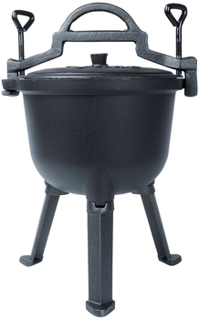 Kociołek żeliwny Vilde CAST LINE 199050 emaliowany na nóżkach z pokrywką 8 L (5904316471880)