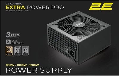 Блок живлення 1200Вт 2E GAMING Extra Power Pro (ATX 3.1, 80 PLUS Gold, 140мм)