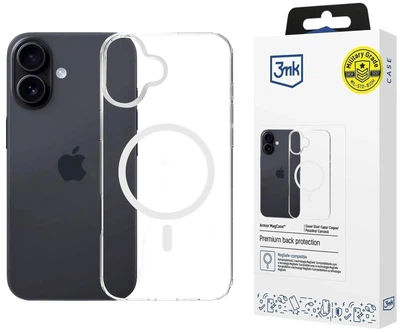 Etui 3MK Armor MagCase do Apple iPhone 17 Transparent (5903108664752)