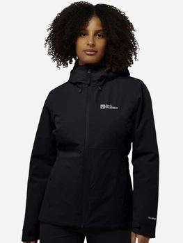 Спортивная ветровка с капюшоном женская Jack Wolfskin Wisper Ins Jkt W A61893-6000 XS Черная (4064886336222)