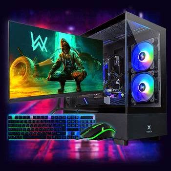 Ігровий комп'ютер "MiXzo Spark" | RX 570 8GB | AMD Ryzen 5 6 ядер |SSD M.2 | Wi-Fi | WIN11| Монітор LED IPS 24"| Ігровий набір