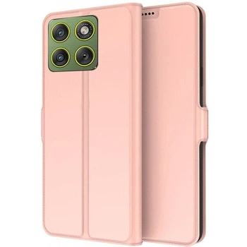 Чехол-книжка Deexe Faro Wallet для Motorola Moto G57 / G57 Power - Rose Gold
