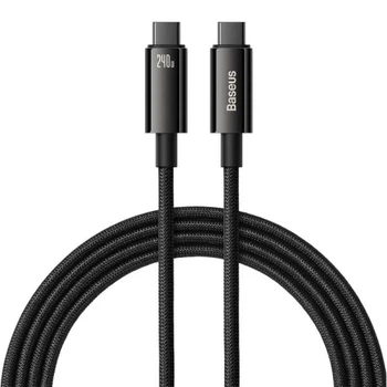 Кабель швидкого заряджання Type-C to Type-C Baseus Tungsten Gold 240W PD3.1 2m Fast Charging Data Cable