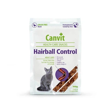 Лакомство для кошек Canvit Hairball Control -100 г для легкого выведения комков шерсти