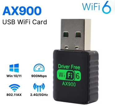 WIFI адаптер AX900 WIFI6 дводіапазонний USB Plug and play