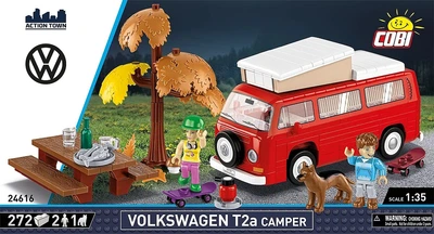 Klocki konstrukcyjne Cobi Action Town Volkswagen T2a Camper 1:35 272 elementy COBI-24616 (5902251246167)