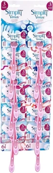 Станки для гоління Gillette Simply Venus 3 одноразові 12 шт (ZES7702018072187)