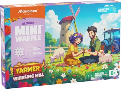 Конструктор Marioinex Waffle mini Farmer Закручений млин 109 елементів 907559 (5903033907559)