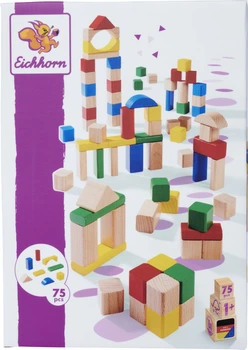 Дерев'яний конструктор Eichhorn Friends 75 елементів 3087901 (4051902002148)