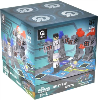Klocki konstrukcyjne Marioinex Block and Steps 3 w 1 Bitwy robotów + Gra planszowa 44 elementy 3213604919 (4823037611973)
