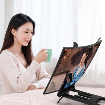 Увеличитель экрана для телефона Seuno Y6 14 дюймов 3D изогнутый HD для просмотра видео и кино (GS759)