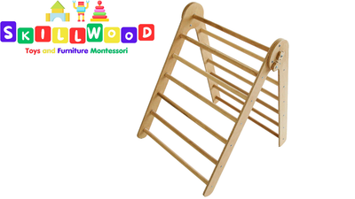 Комплект великий Skillwood: Трикутник Піклер + Гірка Монтессорі 4 шт. + Арка 2 шт.