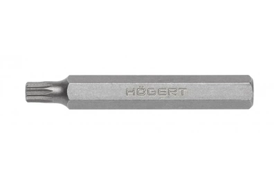 Длинная битa spline M10 75 мм из прочной стали S2 Hogert для инструмента (HT1S890)