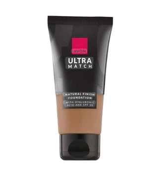 Тональний крем для обличчя з гіалуроновою кислотою Avon Ultra Match Natural Finish Foundation with Hyalurnic Acid and SPF 20 Бездоганний тон 30 мл у відтінку 215P Слонова кістка Ivory