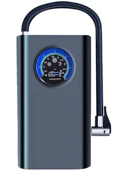 Автокомпрессор аккумуляторный CHARGE PUMP CQB002 с дисплеем с LCD-дисплеем и точным манометром