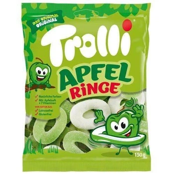 Цукерки желейні Trolli Apfel Ringe 150 г