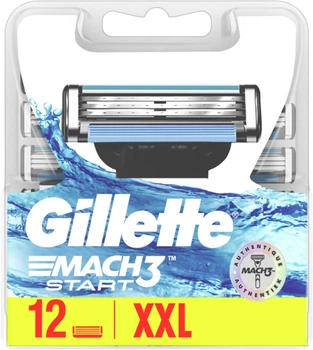 Замінні картриджі для бритви Gillette Mach3 Start 12 шт (7702018435661)