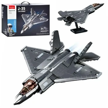 Конструктор Истребитель J-35, 1:44, 812 деталей