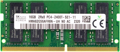 SK hynix 16GB DDR4 2400MHz SO-DIMM для ноутбуков, Non-ECC, 1.2V