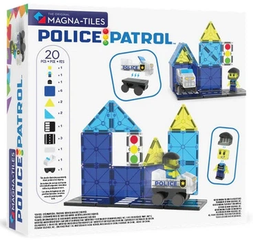 Магнітний конструктор Magna Tiles Police Patrol set 20 деталей (850025176484)