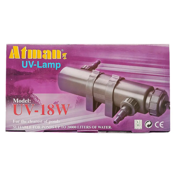 Стерилізатор для акваріума та ставка Atman UV-18W