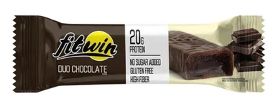 Протеиновый батончик FitWin с начинкой 60 г Двойной шоколад