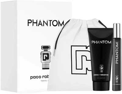 Набор для мужчин Paco Rabanne Phantom Туалетная вода 10 мл + Гель для душа 75 мл (3349668628575)