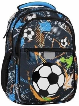 Plecak szkolny StarPak Football Blue 38 x 25 x 18 cm (5905523681468)