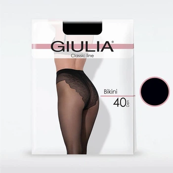 Колготы 40 Den женские Giulia Bikini 4 р Черные (4824092073140)