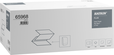 Ręczniki papierowe Katrin Plus Zz V-fold 2-warstwowe 20 x 150 szt Białe (6414300065968)