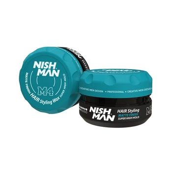 Матовий віск для стилізації волосся Nishman Matte Finish Hair Styling Wax M4 100 мл
