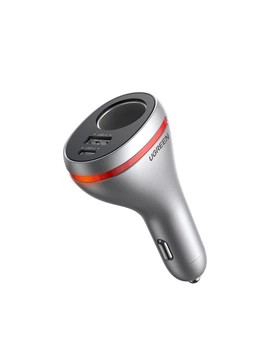 Автомобильное зарядное устройство UGREEN CD204 USB-A/USB-C PD QC3.0 24W Silver (60712)