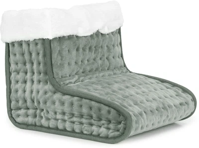 Електрична грілка для стоп ModernHome by Multistore М'який черевик пульт 10 рівнів нагріву Світло-сірий XB-8086A-LGY