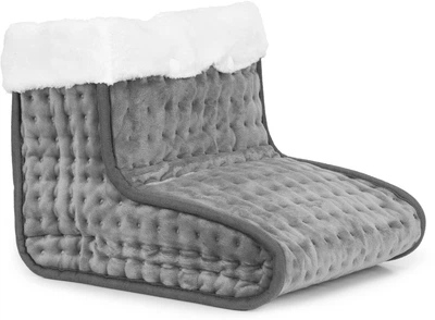 Електрична грілка для стоп ModernHome by Multistore М'який черевик пульт 10 рівнів нагріву Темно-сірий XB-8086A-DGY