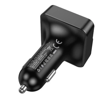 Автомобільний зарядний пристрій модулятор BOROFONE BC60 Hero (USB-A/USB-C) 5V/3A/35W чорний
