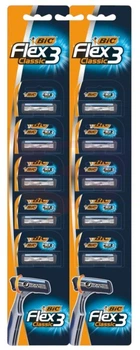 Zestaw maszynek do golenia Bic Flex 3 jednorazowych 10 szt (3086123325449)
