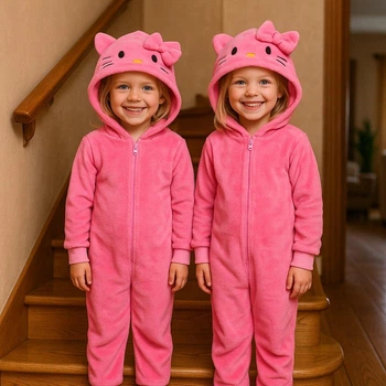 Пижама Кигуруми "Hello Kitty" розовая 110-116