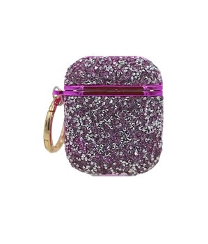 Чохол для гарнітури AirPods Bling World Grainy Diamonds Violet