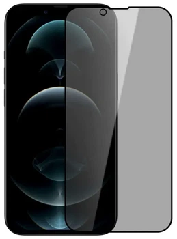 Захисне скло 2.5D Privacy для iPhone 17e/16e / 14 / 13 / 13 Pro Black (тех.пак)