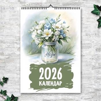 Календарь A4 перекидной настенный Нежные миниатюры 13 листов ENTERSTORE (art. 269039а4)