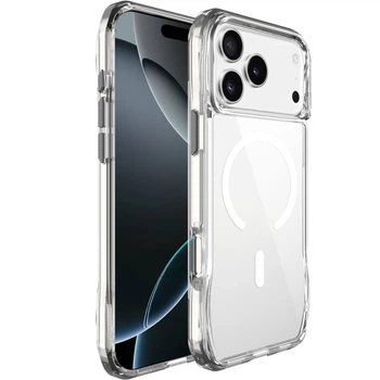 Противоударный Чехол TPU Space Octagon with MagSafe для Apple iPhone 17 Pro Max (6.9") Clear