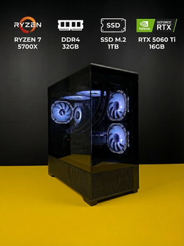 Игровой Компьютер Custom/Ryzen 7 5700X/32GB/1TB SSD M.2/RTX 5060 Ti 16GB