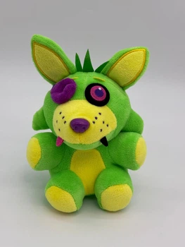 Мягкая игрушка аниматроник Фокси зелёный 18 см - FNAF / 5 ночей с Фредди