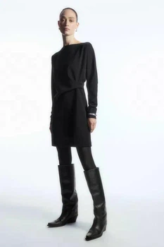 Сукня жіноча COS long-sleeved asymmetric mini dress 1212282001 L Чорний
