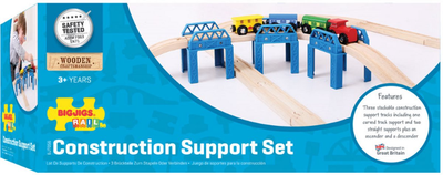 Zestaw drewniany Bigjigs Rail Tory do budowy mostu (0691621090565)