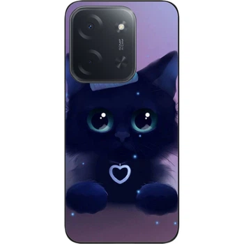 Силиконовый чехол SMTT для Xiaomi Poco C85 с изображением Кот
